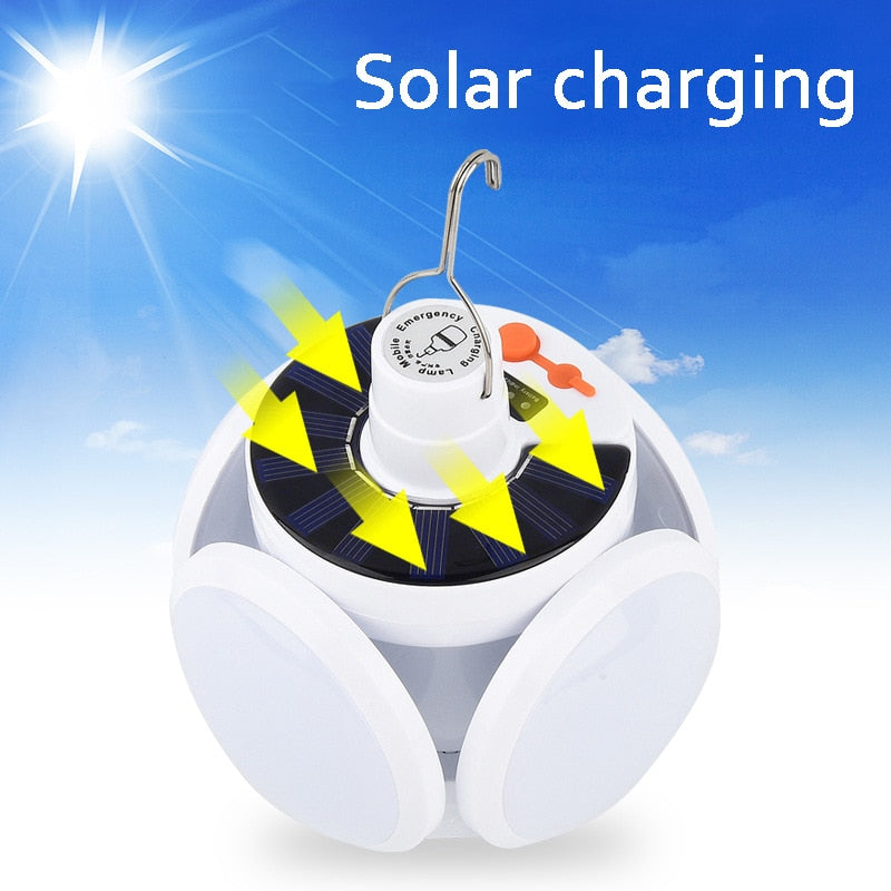 Portable LED Bulb Folding Solar Outdoor Light Emergency Solar