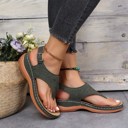 Summer Oxford Women Sandals Flats Slippers Pu Leather