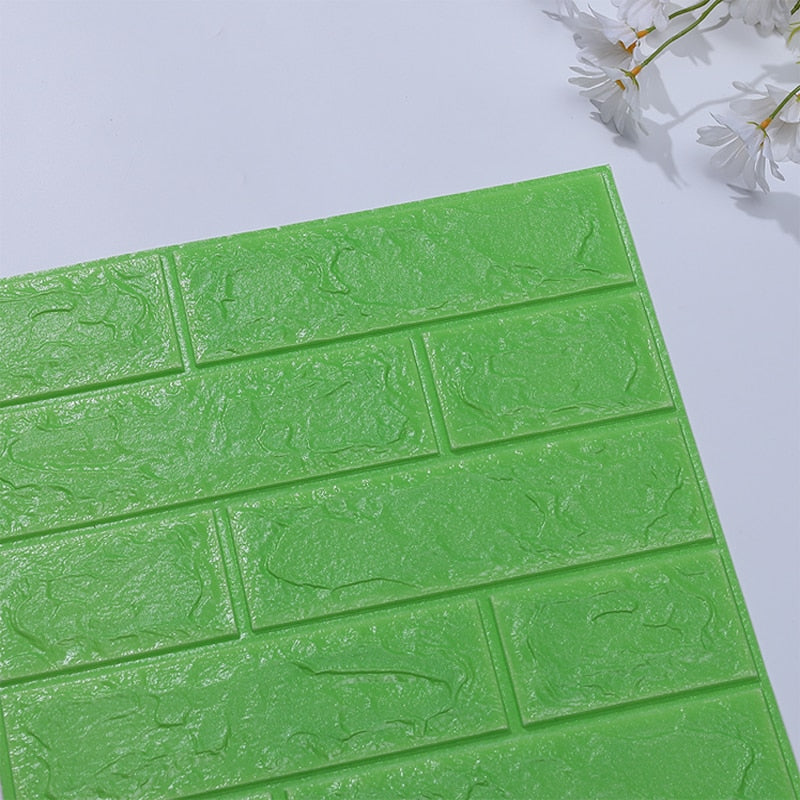 3D Wall Stickers Self adhesive Wallpaper Foam Panels