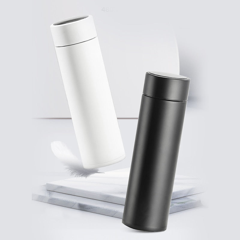 500ml smart thermos water bottle digital