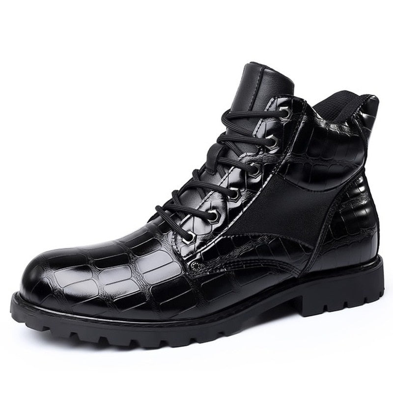 Luxury Men Causal Boots High-end Leather