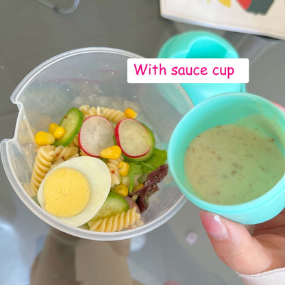 Portable Breakfast Oatmeal Cereal Salad Food Bowl