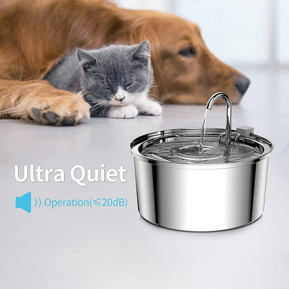 3.2L Stainless Steel Cat Drinking Fountain Automatic