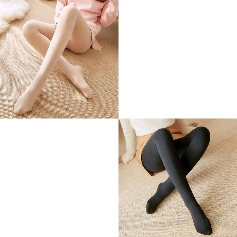 Women Tights Black Skin Winter Pantyhose Transparent