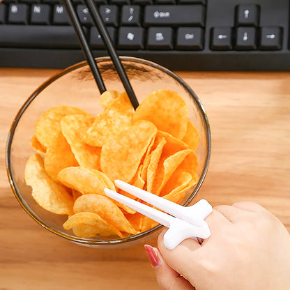 Creative Snack Finger Chopsticks Portable Tongs