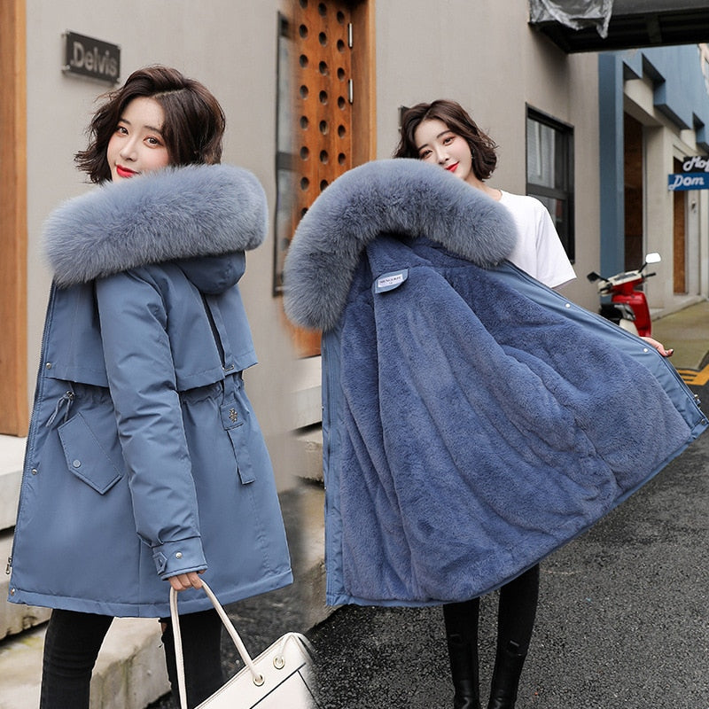 New Winter Jacket Women Parka Long Coat