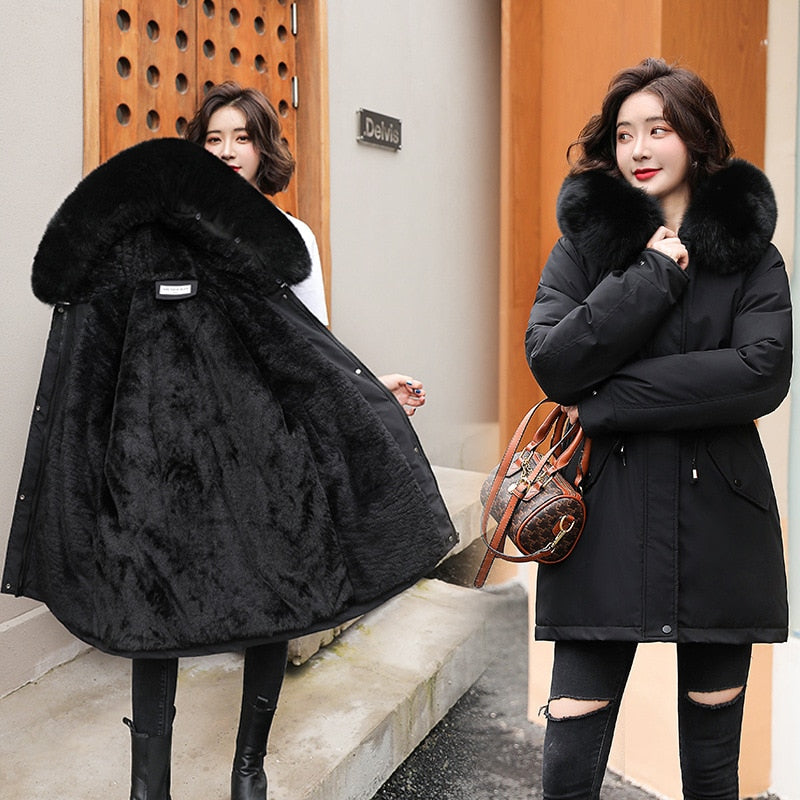 New Winter Jacket Women Parka Long Coat