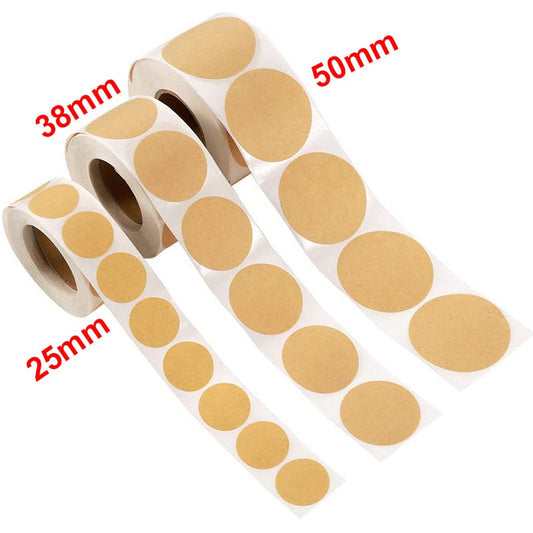 Kraft Paper Stickers Round Blank Labels For Gift Tag
