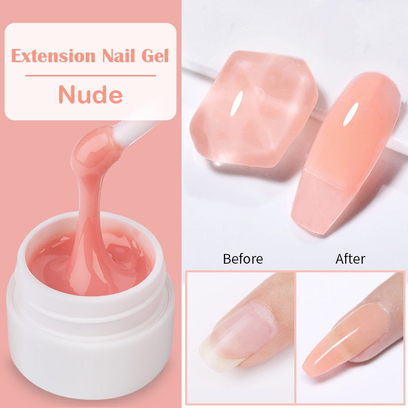 Nail Extension Gel Clear White Pink UV LED Extension
