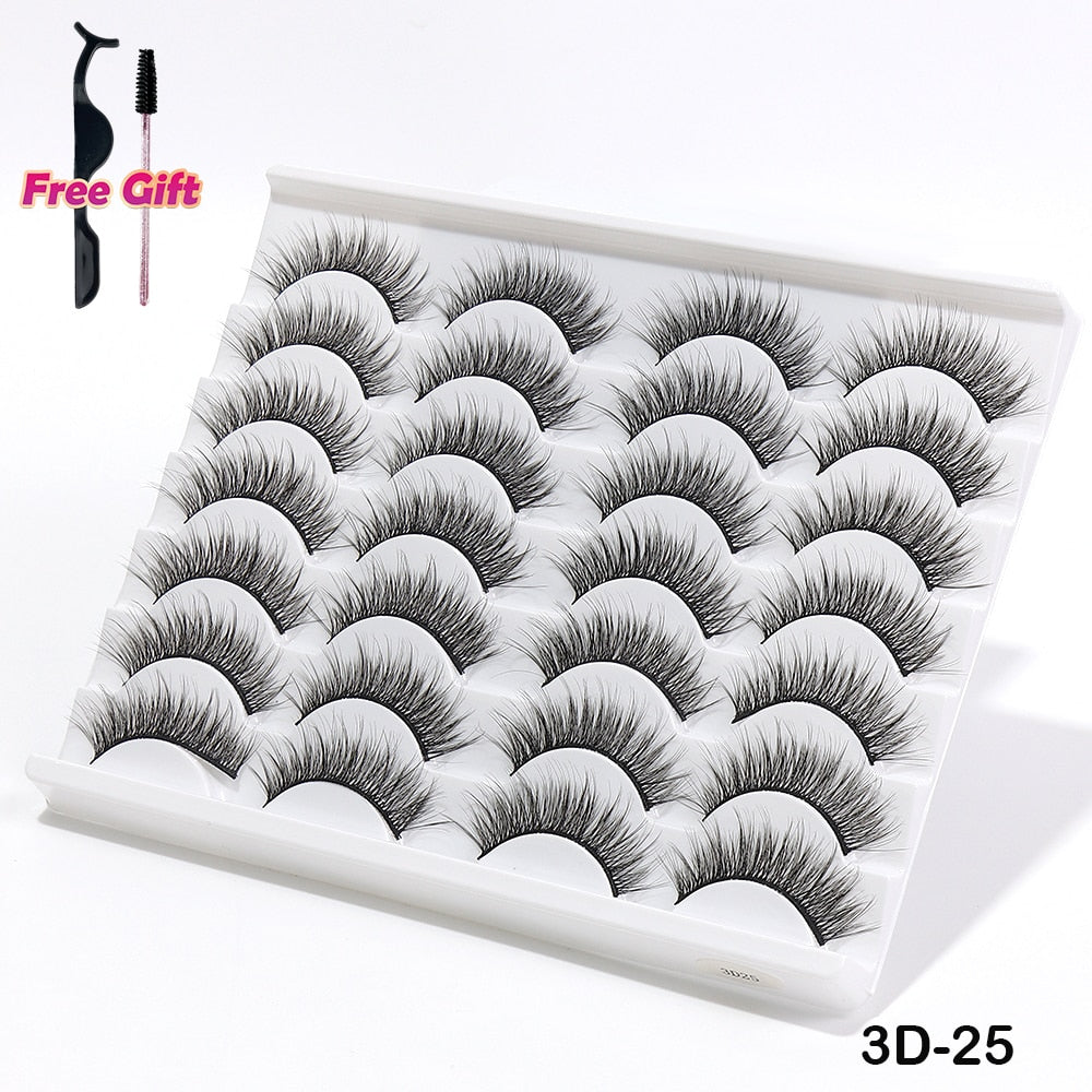 Beauty Natural False Eyelashes Dramatic 3D Mink Lashes