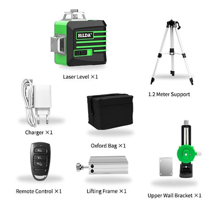 Laser Level 12 Lines 3D Self-Leveling 360 Horizontal And Vertical