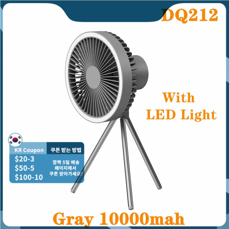 New Tripod Fan Outdoor Camping Lighting Electric Fan