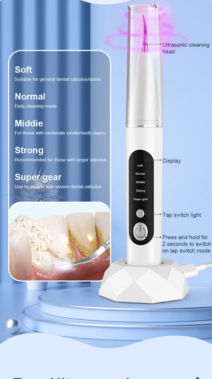 Visual Ultrasonic Tooth Cleaning Device Convenient Tooth Flushing