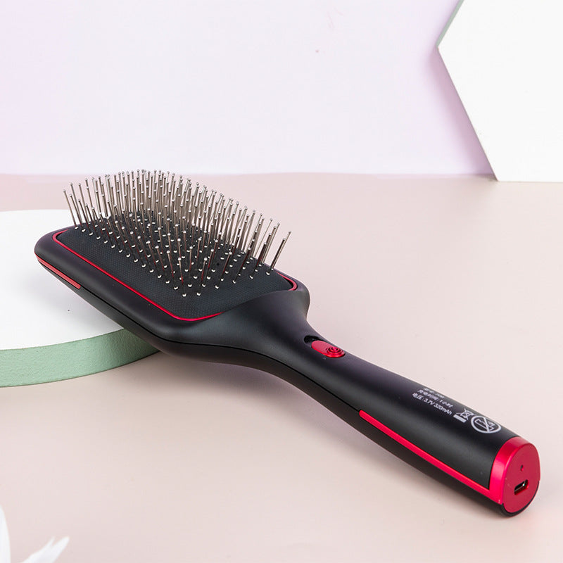 Wireless Charging Straight Hair Comb Negative Ion Blowing Vibration Beauty