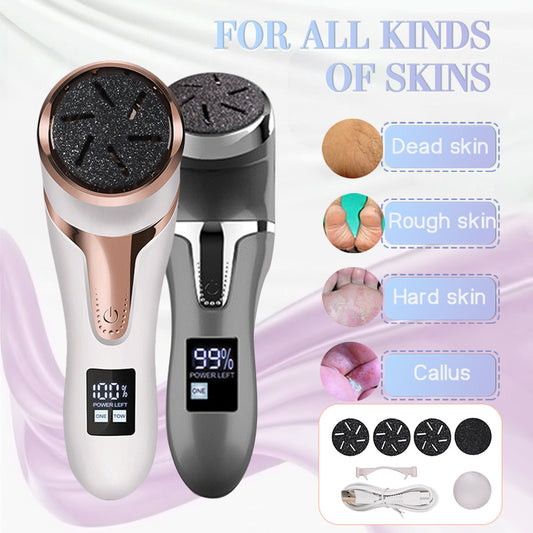 LCD Digital Display Electric Vacuum Cleaner Foot Scrubber Exfoliating