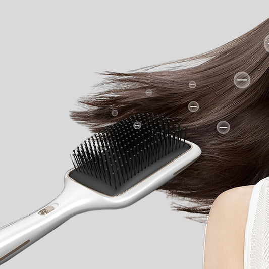 Wireless Charging Straight Hair Comb Negative Ion Blowing Vibration Beauty