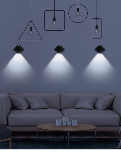 Wireless USB Rechargeable Decor Wall Lamp Human Body Sensing Home Decor Night Lights