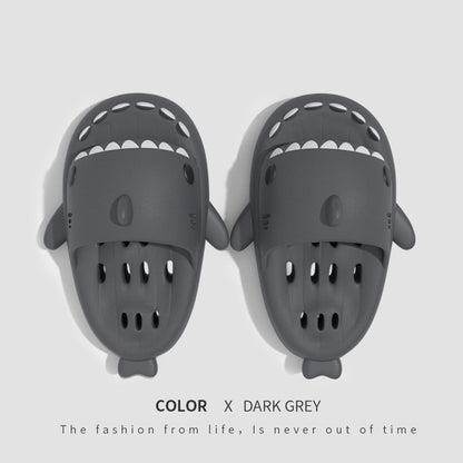 Shark Slippers With Drain Holes Shower Shoes For Women Quick Drying