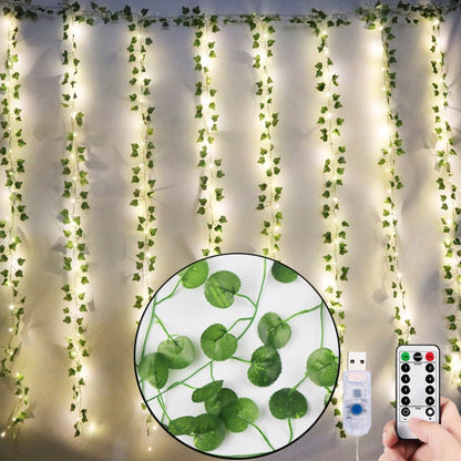 Artificial Plants LED Ivy Garland Fake Leaf Vines