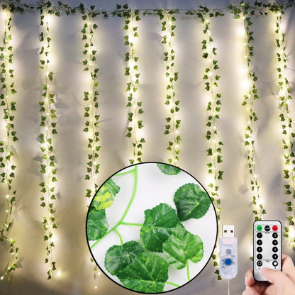 Artificial Plants LED Ivy Garland Fake Leaf Vines