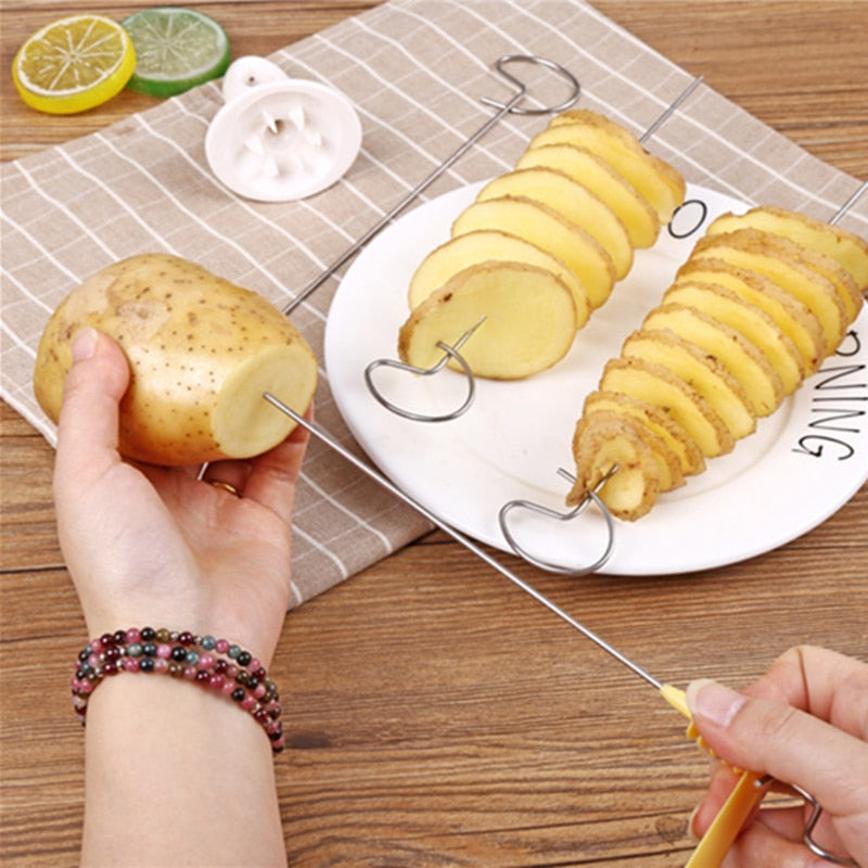 1Set Potato Spiral Cutter Slicer