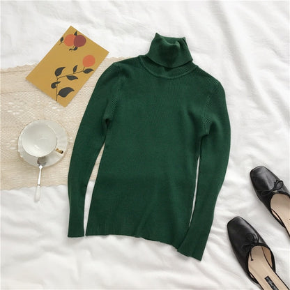 Winter Thick Sweater Knitted Ribbed Pullover