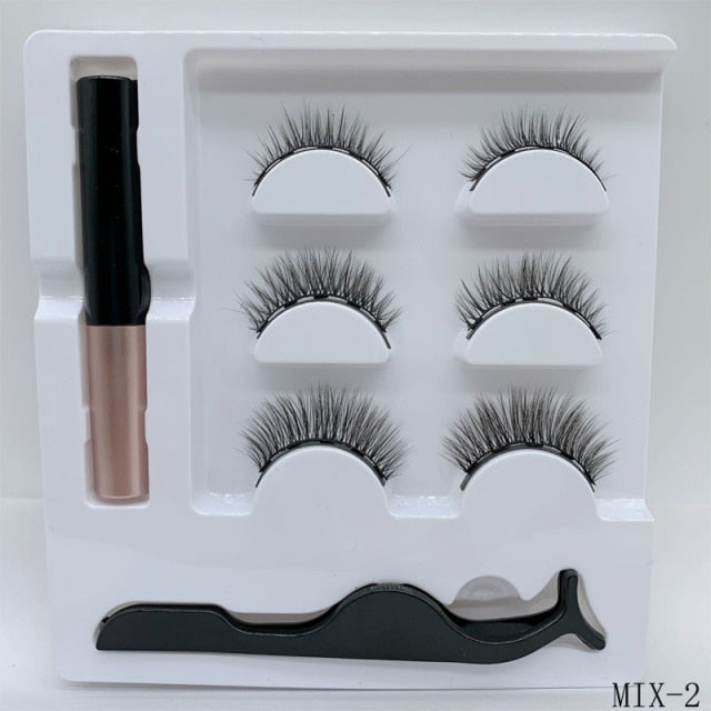 Beauty 3Pairs Magnetic Faux Cils Eyelash