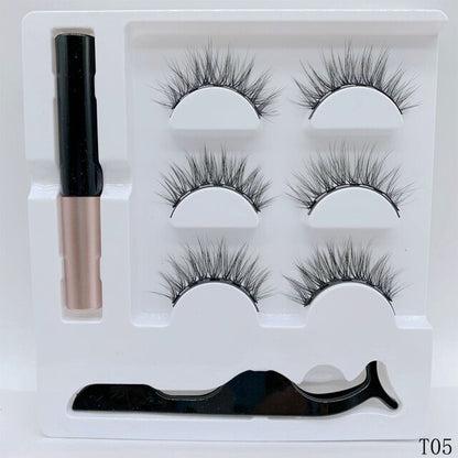 Beauty 3Pairs Magnetic Faux Cils Eyelash