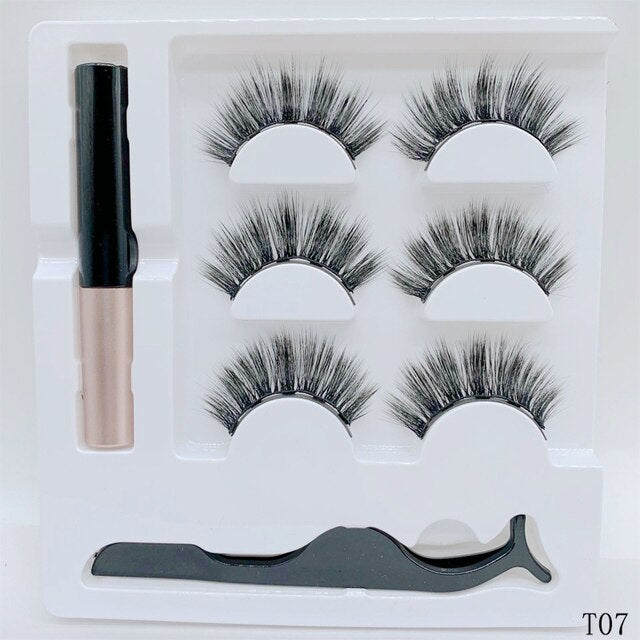 Beauty 3Pairs Magnetic Faux Cils Eyelash