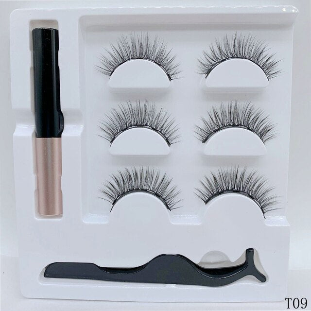 Beauty 3Pairs Magnetic Faux Cils Eyelash