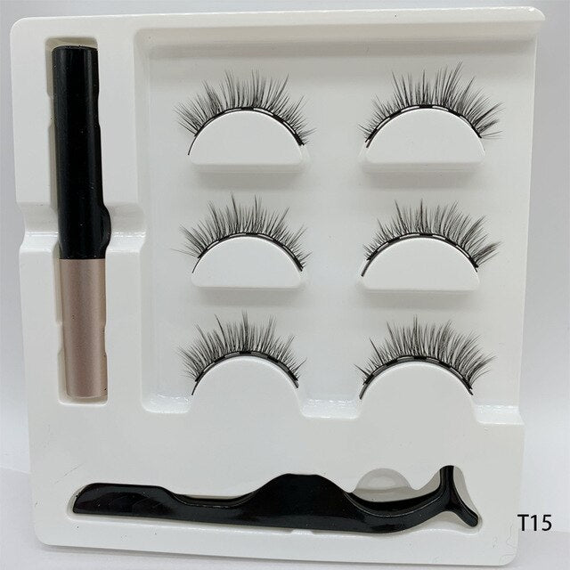 Beauty 3Pairs Magnetic Faux Cils Eyelash