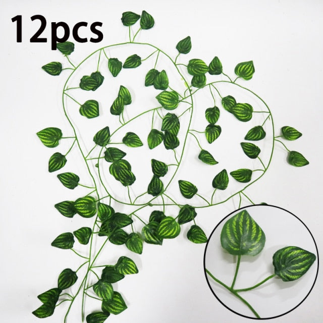 Artificial Plants LED Ivy Garland Fake Leaf Vines