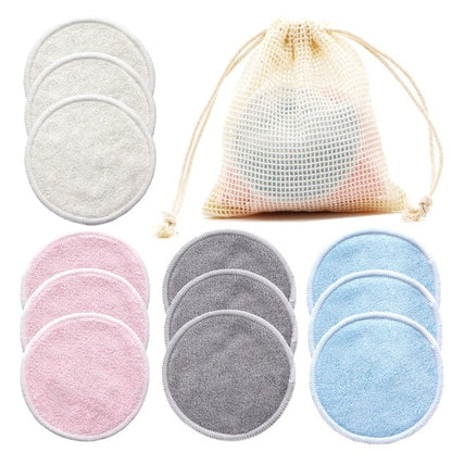 Beauty Reusable Bamboo Makeup Remover Pads