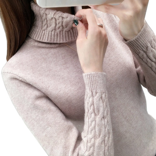 Women Sweater Turtleneck Pullovers