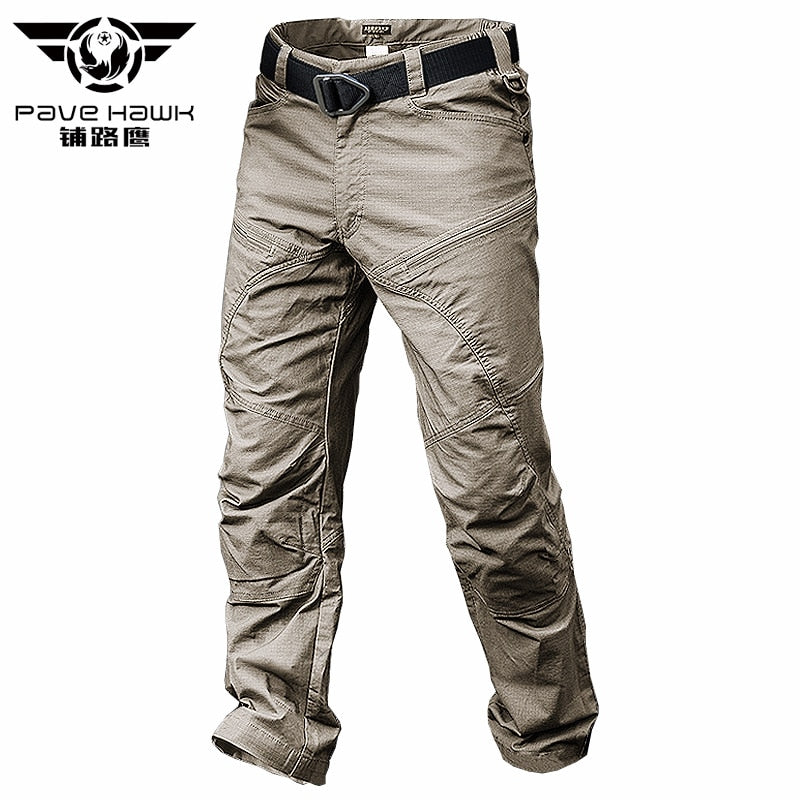 Cargo Pants Men Khaki Black Camouflage