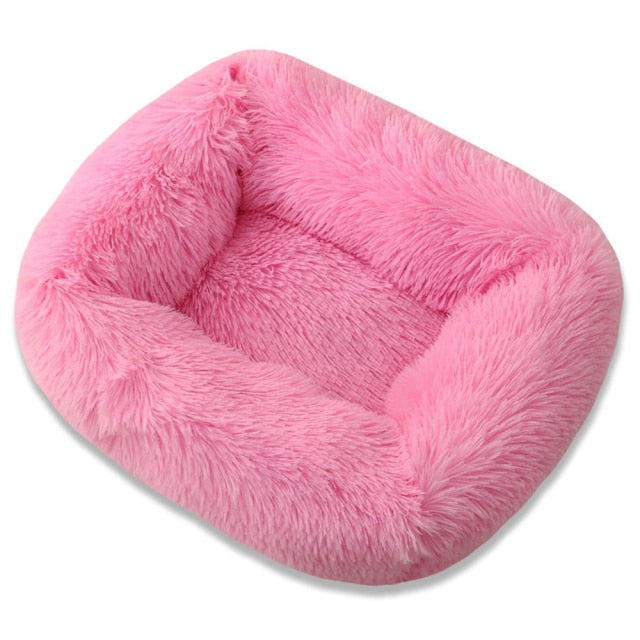 Square Dog Beds Long Plush