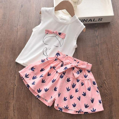 Girls Clothes Set New Summer Sleeveless