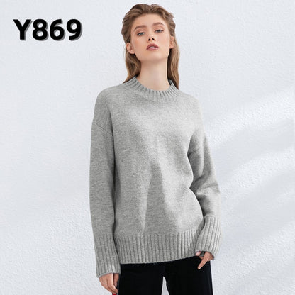 Autumn Winter Women Knitted Turtleneck